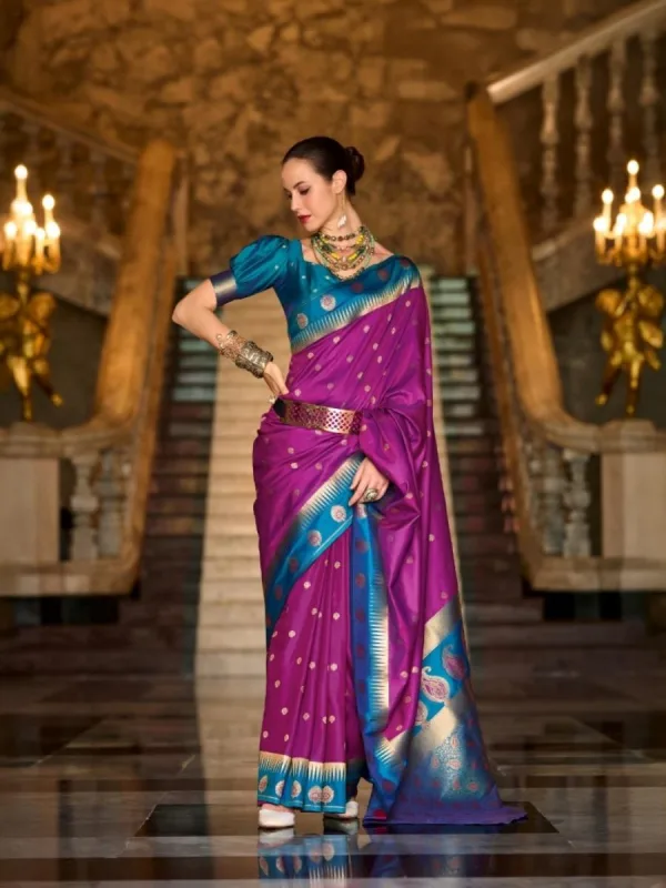 Soft Silk Saree with Rich Zari Border