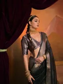 Heritage Weave Moss Silk Saree