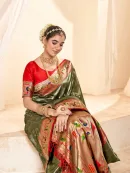 Elegant  Paithani Tissue Silk Saree