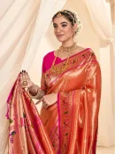 Elegant  Paithani Tissue Silk Saree