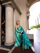 Classic Mangha Silk Saree with Smooth Satin Texture
