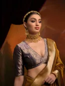 Heritage Weave Moss Silk Saree