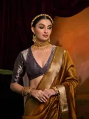 Heritage Weave Moss Silk Saree