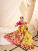 Elegant  Paithani Tissue Silk Saree