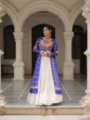 Kutchi Bandhani Fusion Set – Kurti with Kora Cotton Lehenga