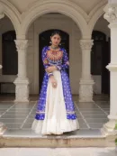 Kutchi Bandhani Fusion Set – Kurti with Kora Cotton Lehenga