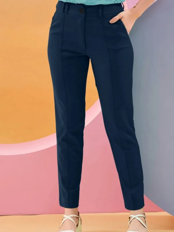 Women’s Slim-Fit Ankle Length Trousers