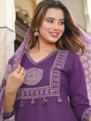 Premium Cotton Printed Kurta Set with Dupatta
