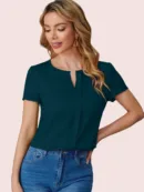 Verona Pleat Neck Top