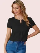 Verona Pleat Neck Top