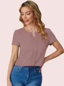 Verona Pleat Neck Top