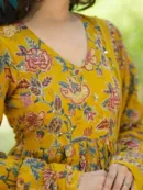 Floral Print Anarkali Set with Dupatta