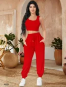 Women’s Co-ord Set (Crop Top with Jogger Pants)