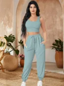 Women’s Co-ord Set (Crop Top with Jogger Pants)