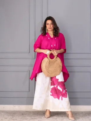 Bold Bloom Kaftan Co-ord Set