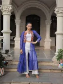 Bandhani Print Kutchi Patchwork Shrug in Faux Georgette