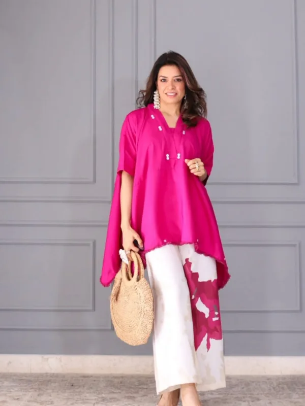 Bold Bloom Kaftan Co-ord Set - Image 4