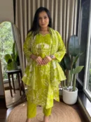 Graceful Threads – Jaipuri Cotton Embroidered Kurti Set