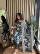 Graceful Threads – Jaipuri Cotton Embroidered Kurti Set