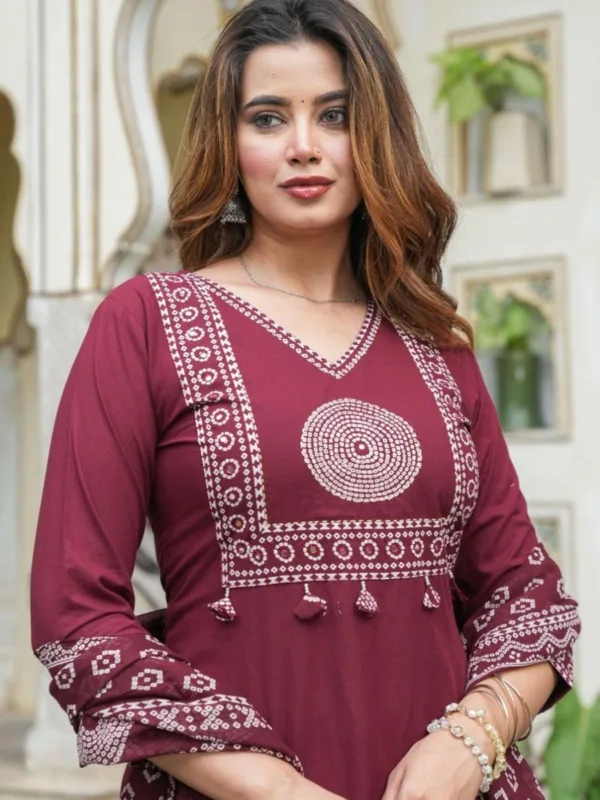 Premium Cotton Printed Kurta Set with Dupatta - Image 13