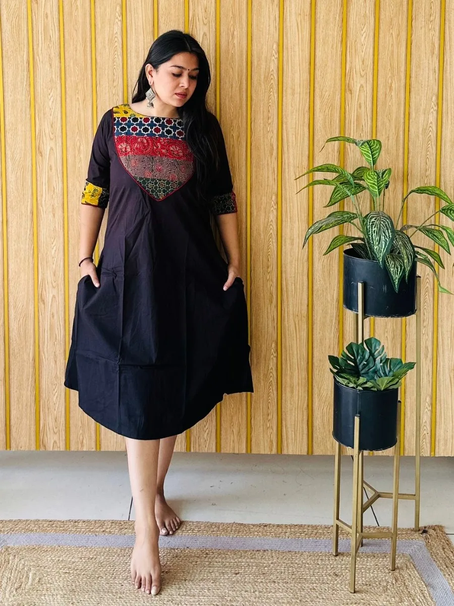 EthnoCharm One-Piece A-Line Kurti - Image 5