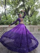 Bandhani Printed Lehenga Choli with Kutchi Gamthi Patchwork