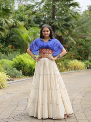 Kutchi Leheriya Royale Lehenga Choli Set