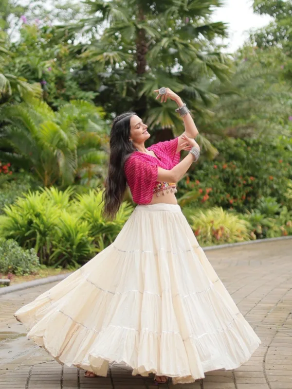 Kutchi Leheriya Royale Lehenga Choli Set - Image 3