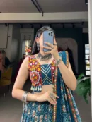 Traditional Gamthi & Foil Print Rayon Lehenga Choli with Dupatta & Purse