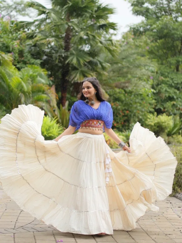 Kutchi Leheriya Royale Lehenga Choli Set - Image 4