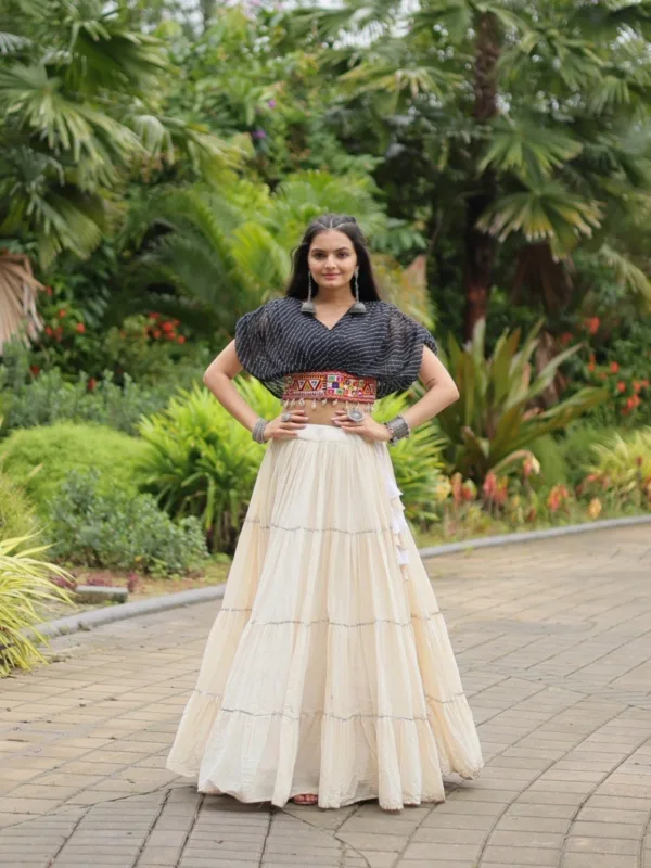Kutchi Leheriya Royale Lehenga Choli Set - Image 12
