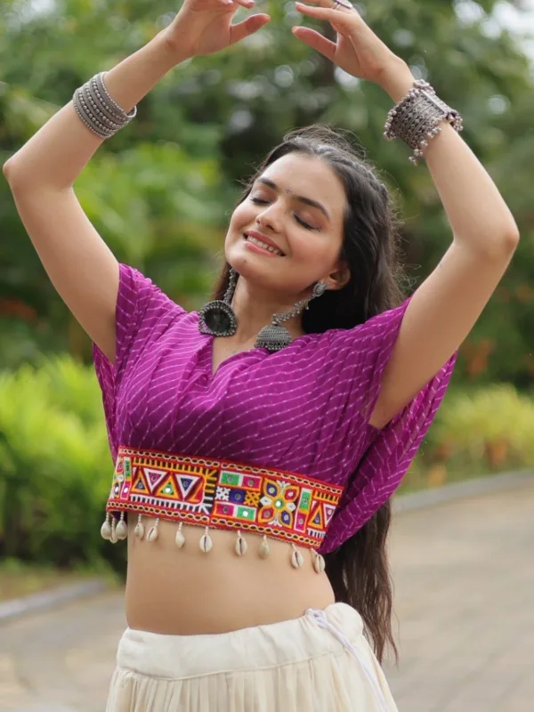 Kutchi Leheriya Royale Lehenga Choli Set - Image 23