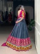 Regal Gamthi Tasar Silk Lehenga Choli with Dupatta