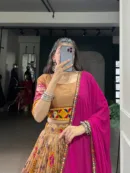 Regal Gamthi Tasar Silk Lehenga Choli with Dupatta