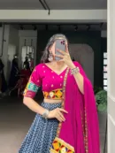 Regal Gamthi Tasar Silk Lehenga Choli with Dupatta