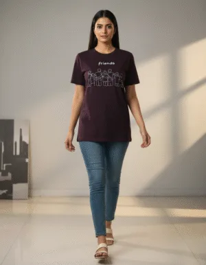 Women's Friends Graphic Printed T-Shirt